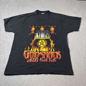 Vintage Godsmack Shirt Mens XL Awake Tour 2001 Band Tee Delta Tag Rock